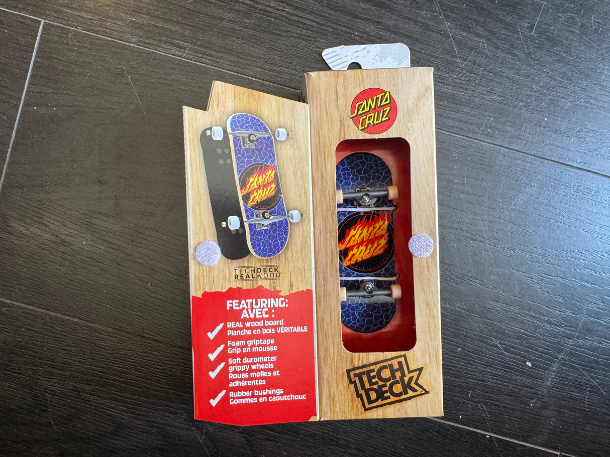 Tech Deck Santa Cruz Flame Dot Performance Series Fingerboard Complete