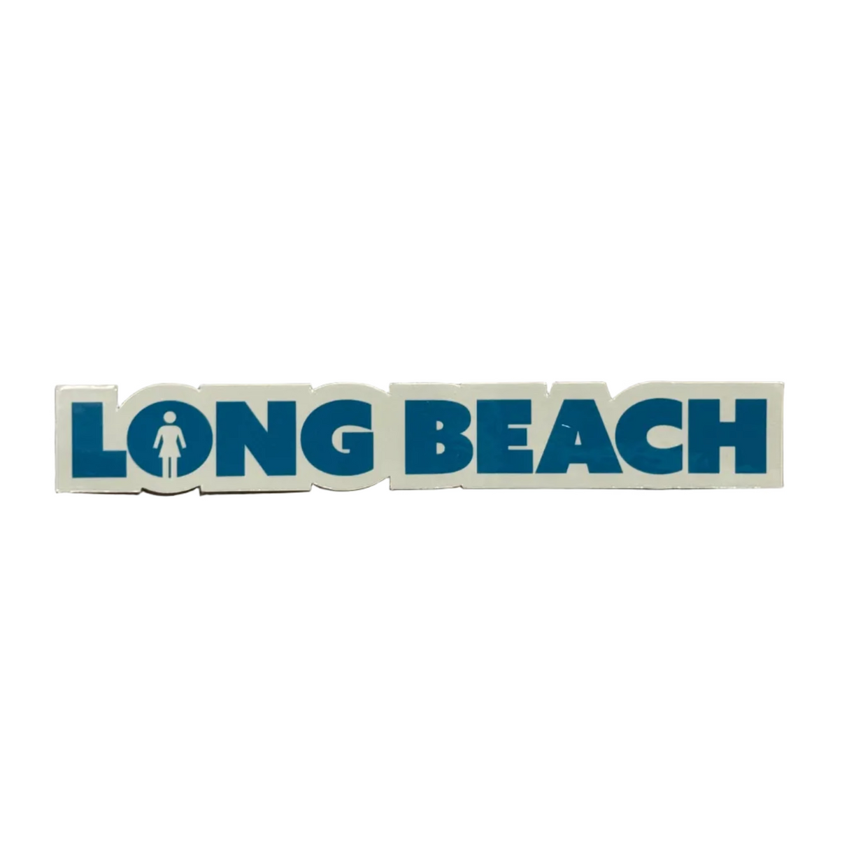 Girl x LB Skate "We OG Long Beach" Blue/Stone Sticker