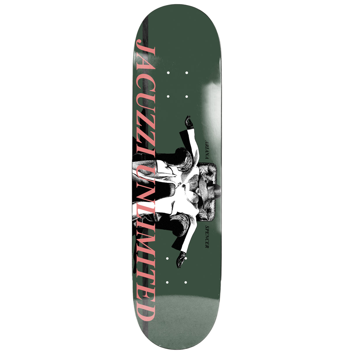 Jacuzzi Ariana Spencer Elegance EX7 Forest Green 8.25" Skateboard Deck - 8.25"