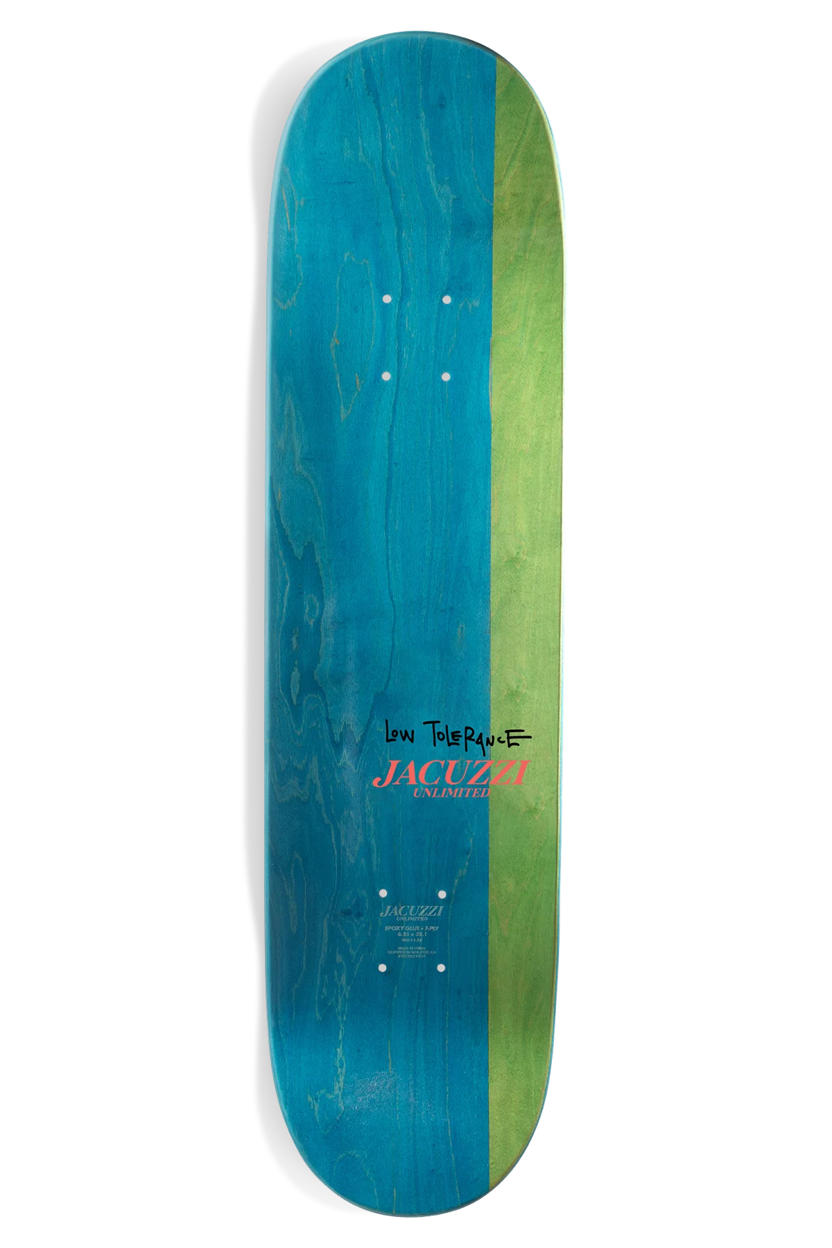 Jacuzzi Caswell Berry Roll Up EX7 Black 8.25" Skateboard Deck