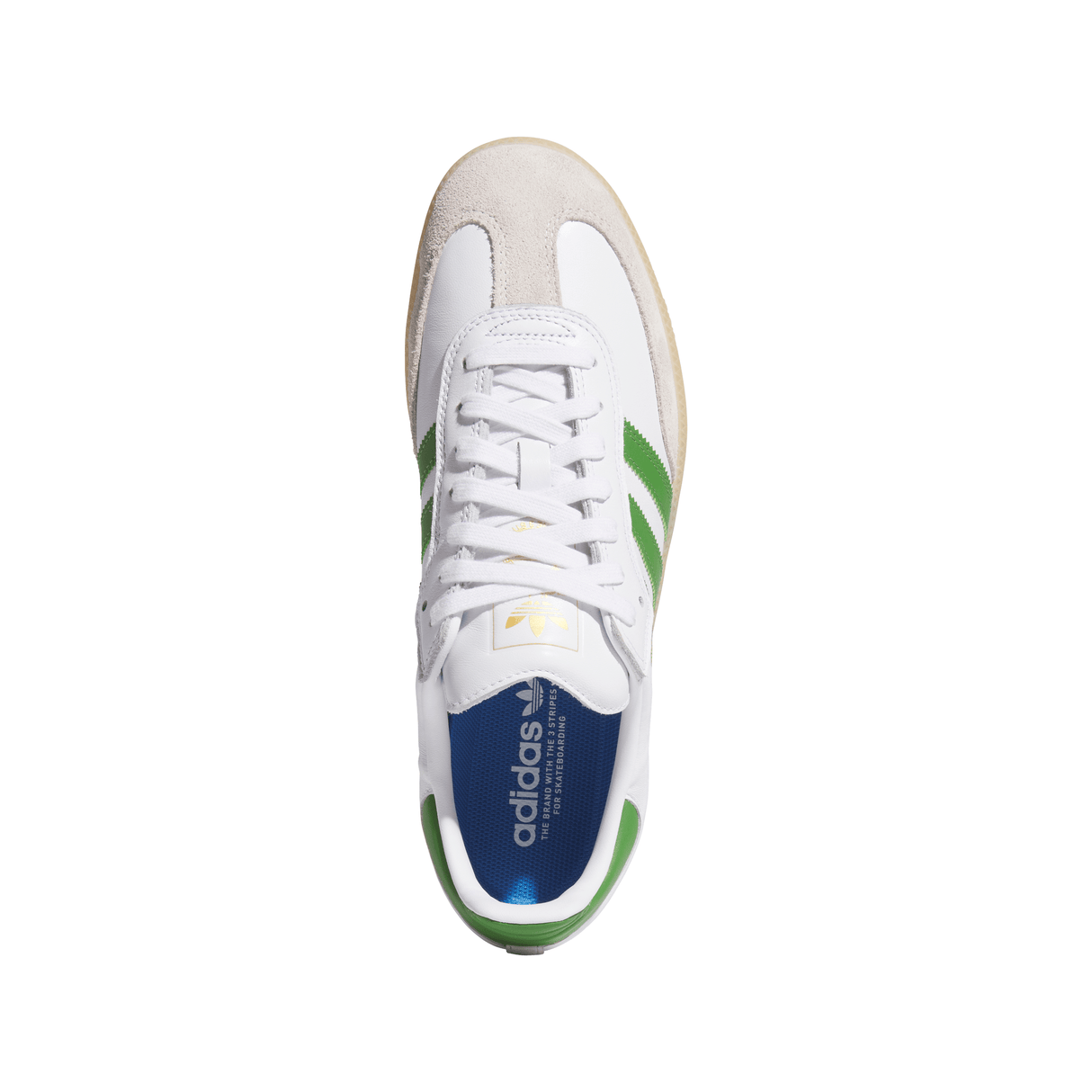 Adidas Samba White Crew Green Gum Shoes