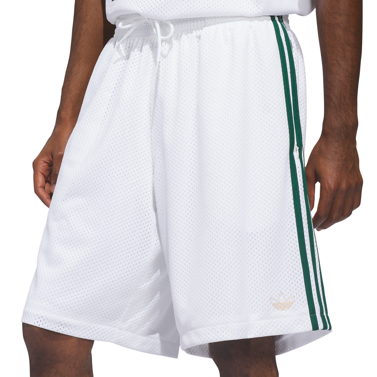 Adidas Skateboarding Tyshawn White/Matte Gold/Collegiate Green Basketball Shorts