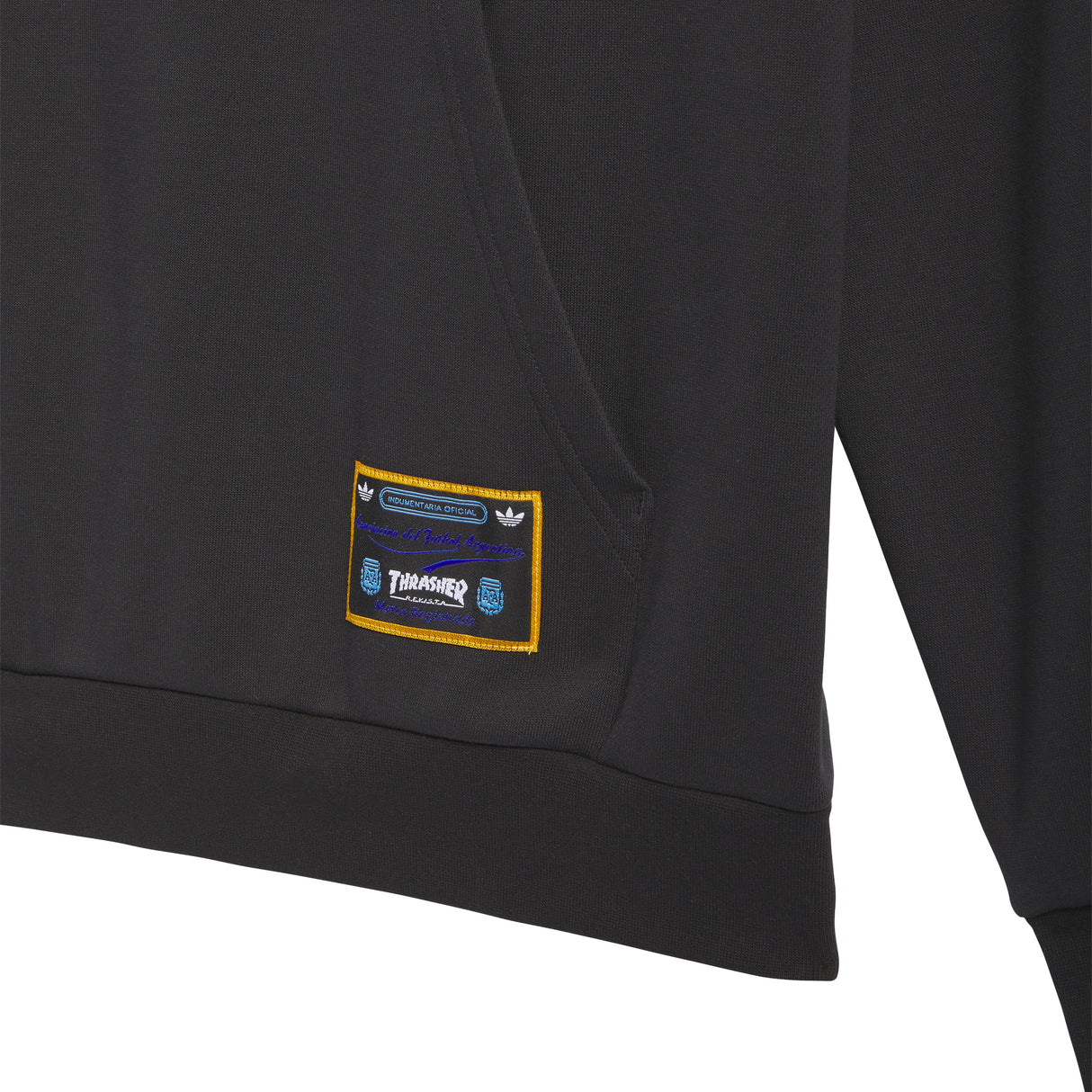 Adidas Skateboarding x Thrasher x AFA Black Hooded Sweatshirt