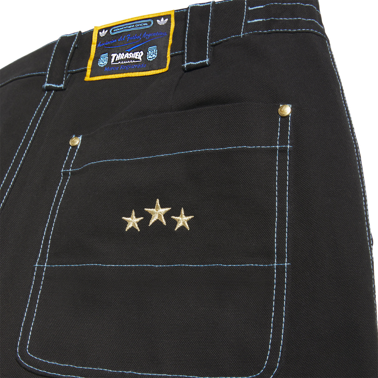 Adidas Skateboarding x Thrasher x AFA Black Chino Pants