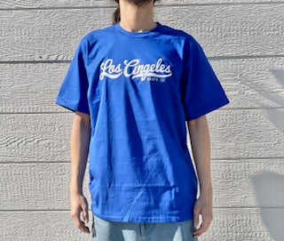 Los Angeles Skate Co "Vin Scully" Blue/White S/s Shirt