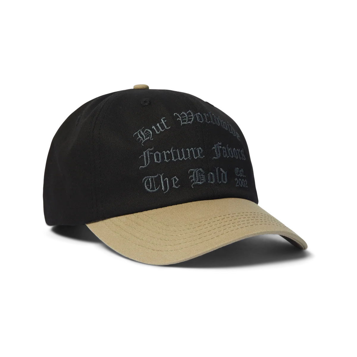 HUF Olympia Black 6 Panel Hat