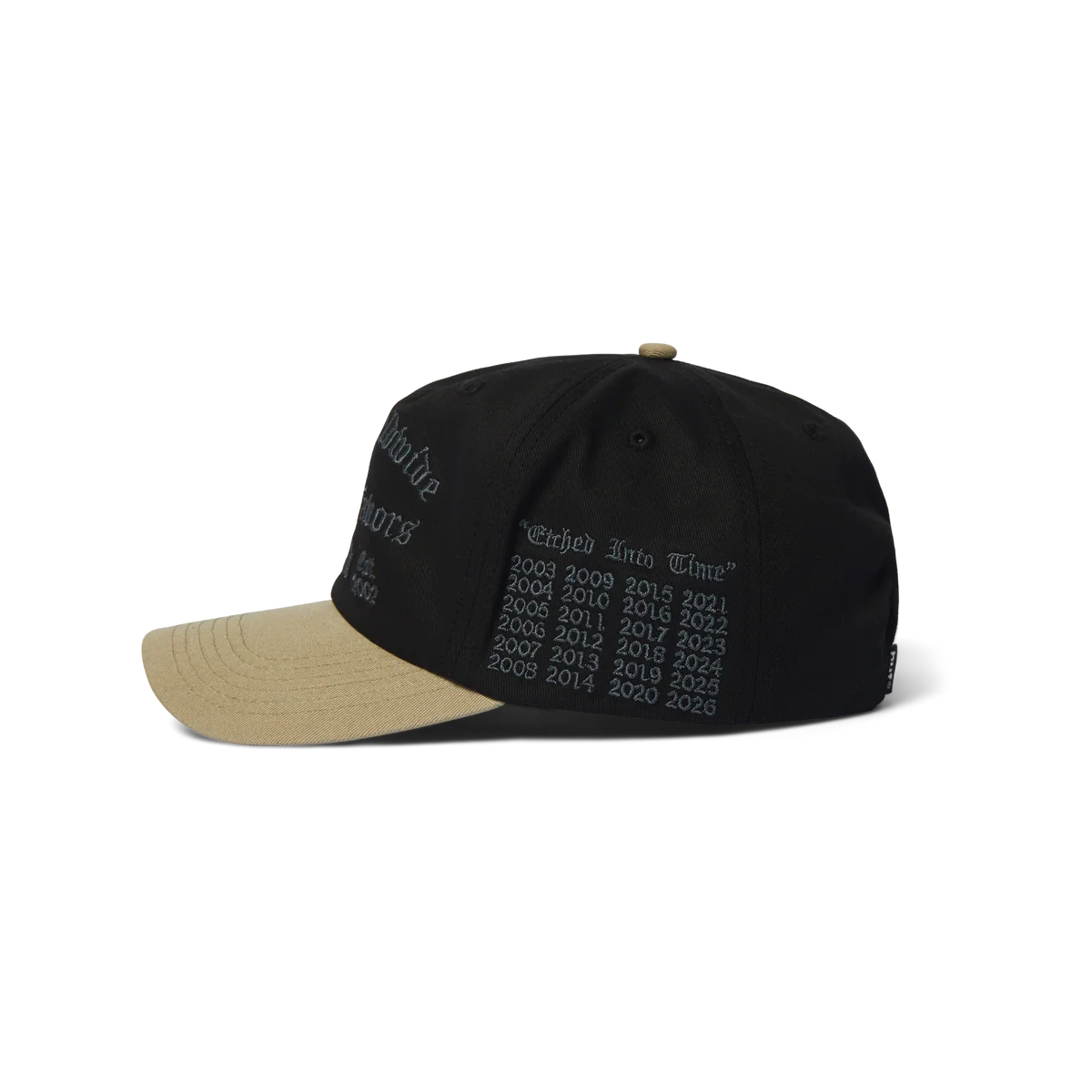 HUF Olympia Black 6 Panel Hat