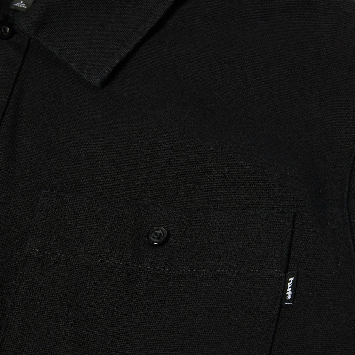 HUF Olympia Black Hooded Overshirt