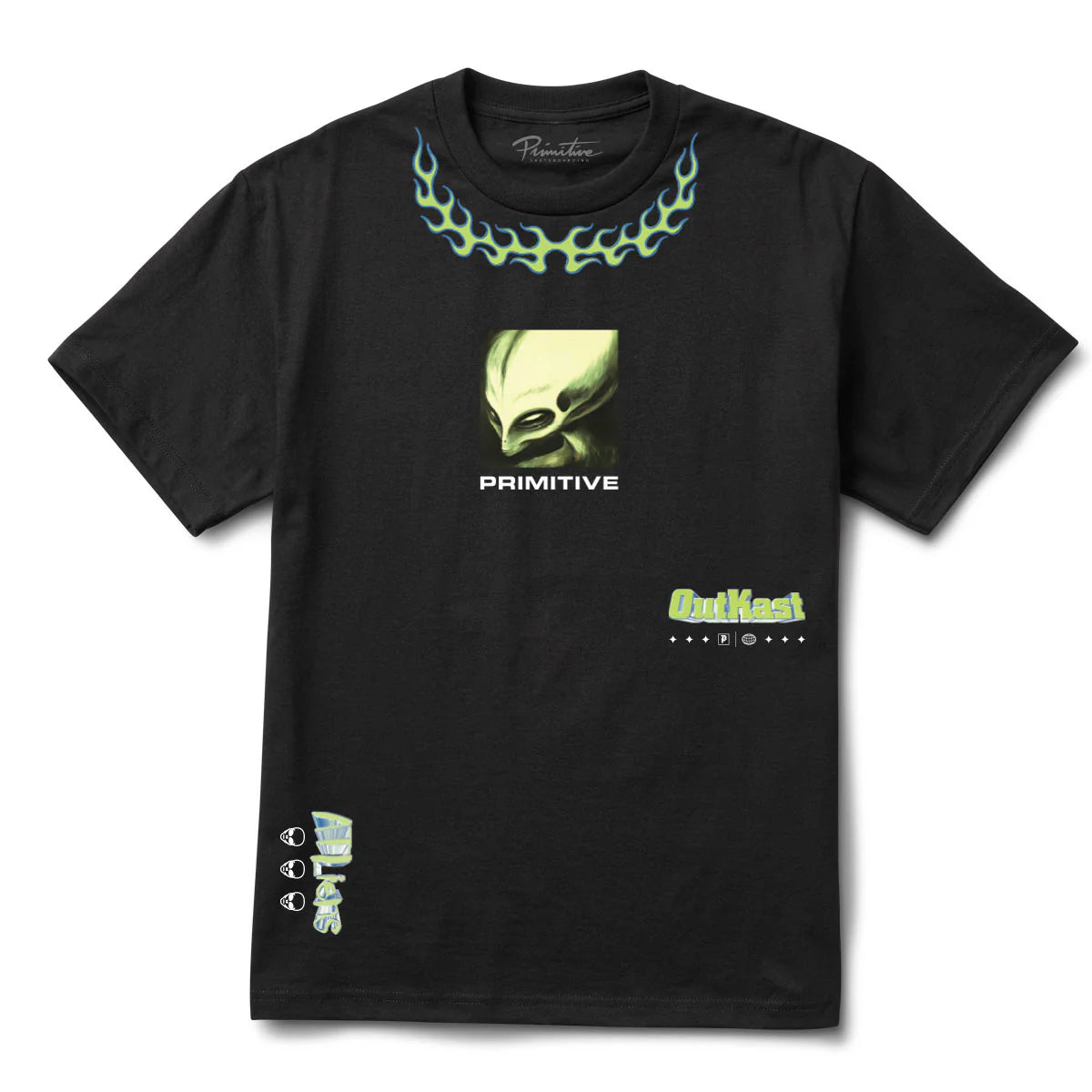 Primitive x Outkast ATLiens Black Heavyweight S/s Shirt