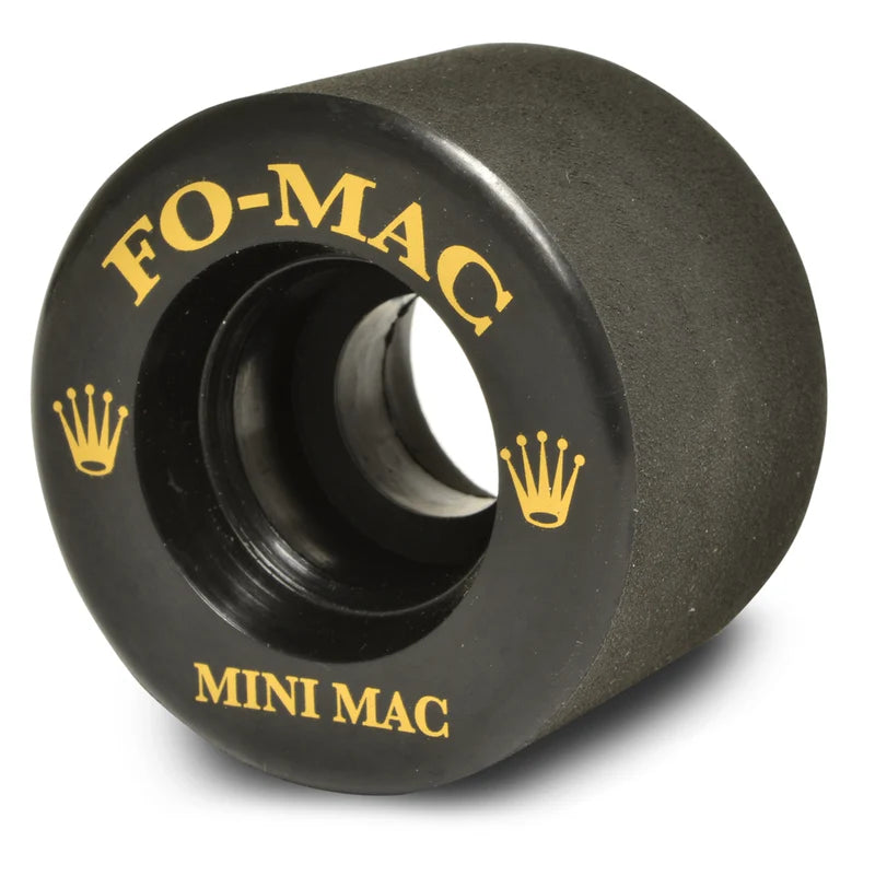 Sure-Grip Fo-mac Premiere Mini Mac 45mm (Set of 8) Solid Black Roller Skate Wheels