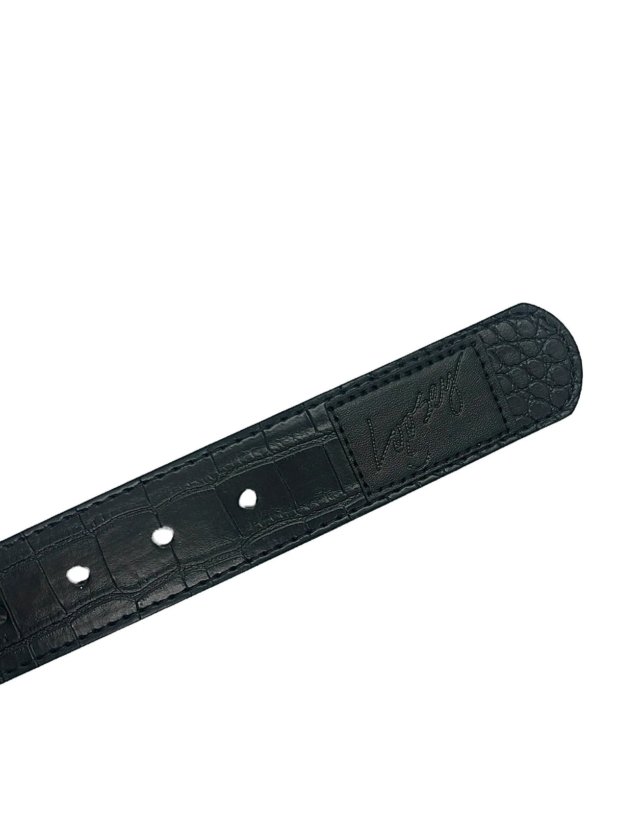 Loosey Black Croc Belt