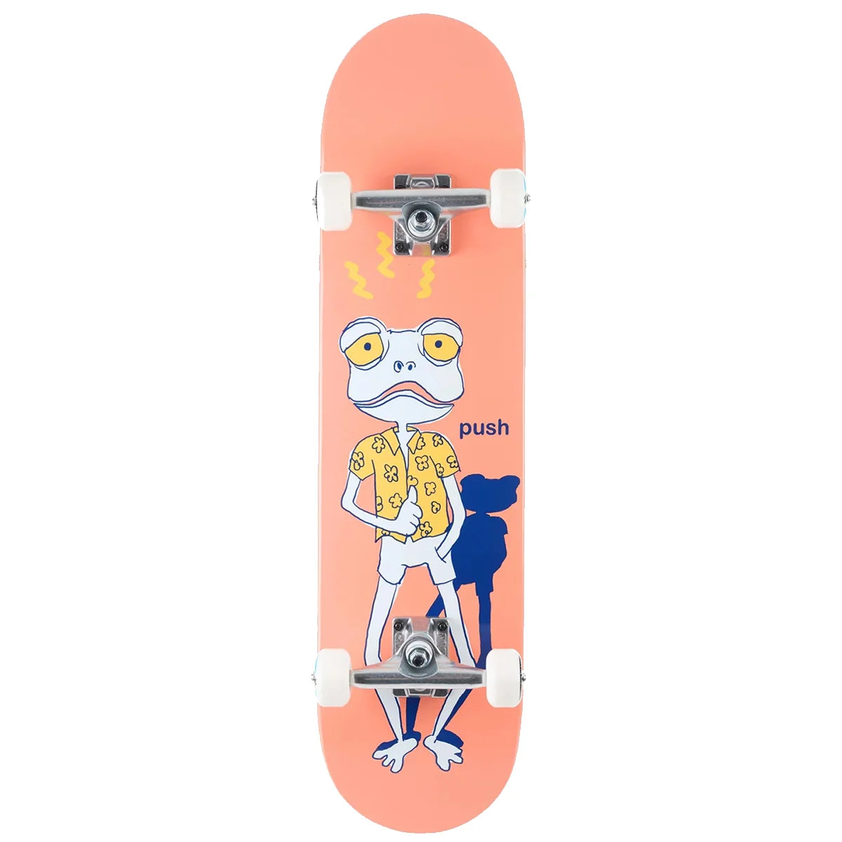 Push Froggy Sketch First Push Peach 7.75" Complete Skateboard