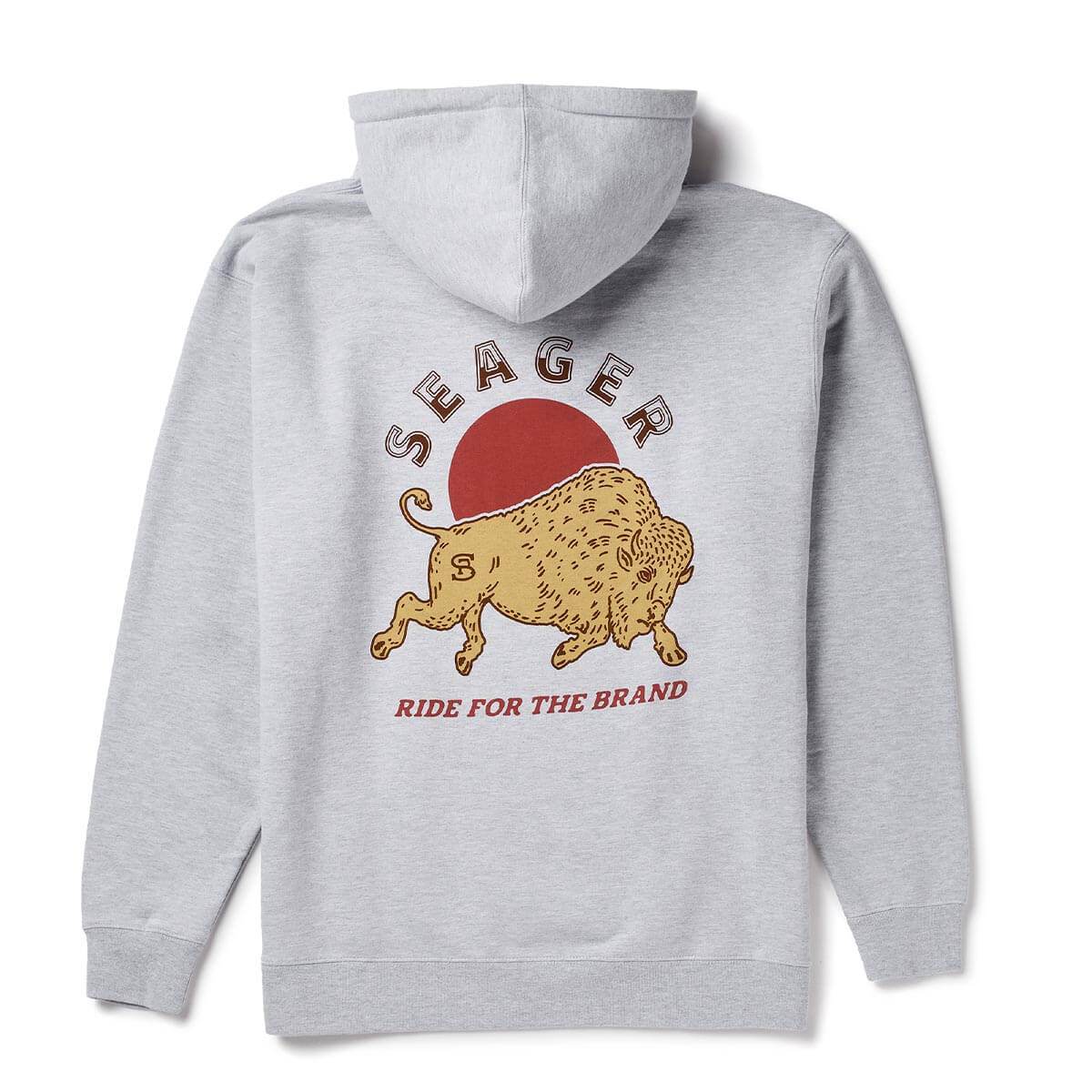 Seager Ride For The Brand Heather Grey Hooded Sweatshirt