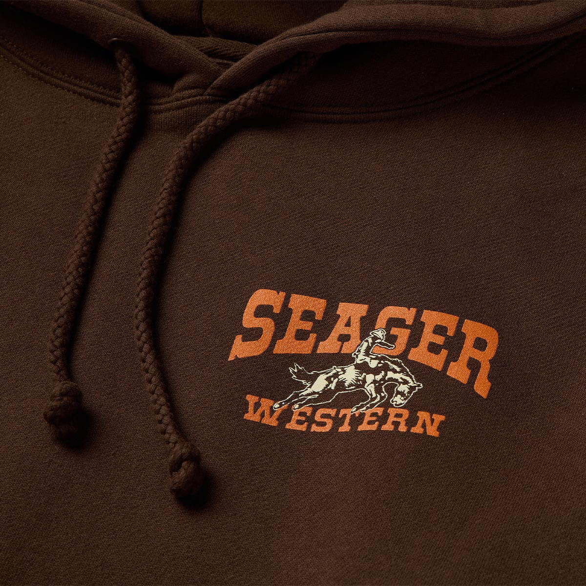 Seager Rodeo Brown Hooded Sweatshirt