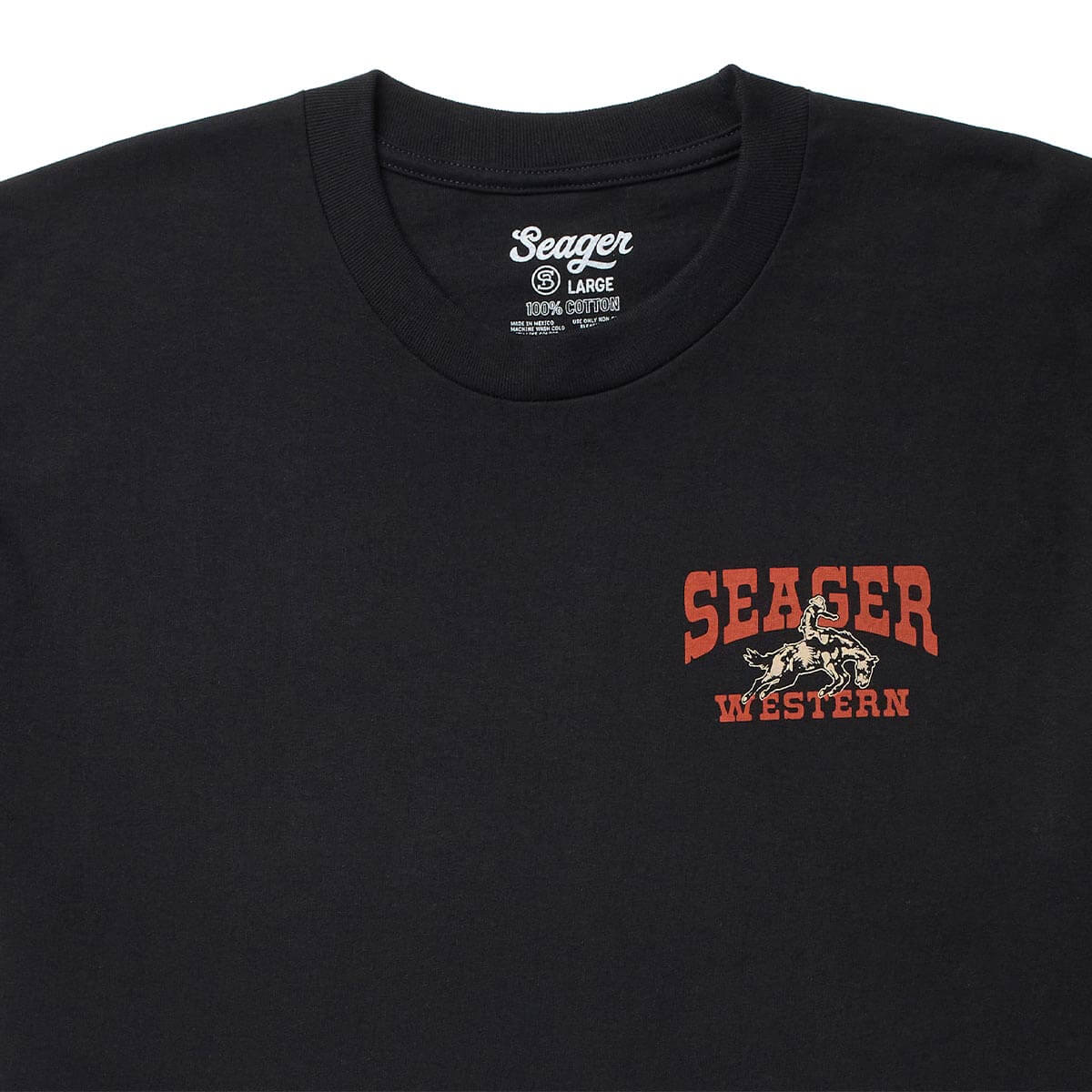 Seager Rodeo Black Tee S/s Shirt