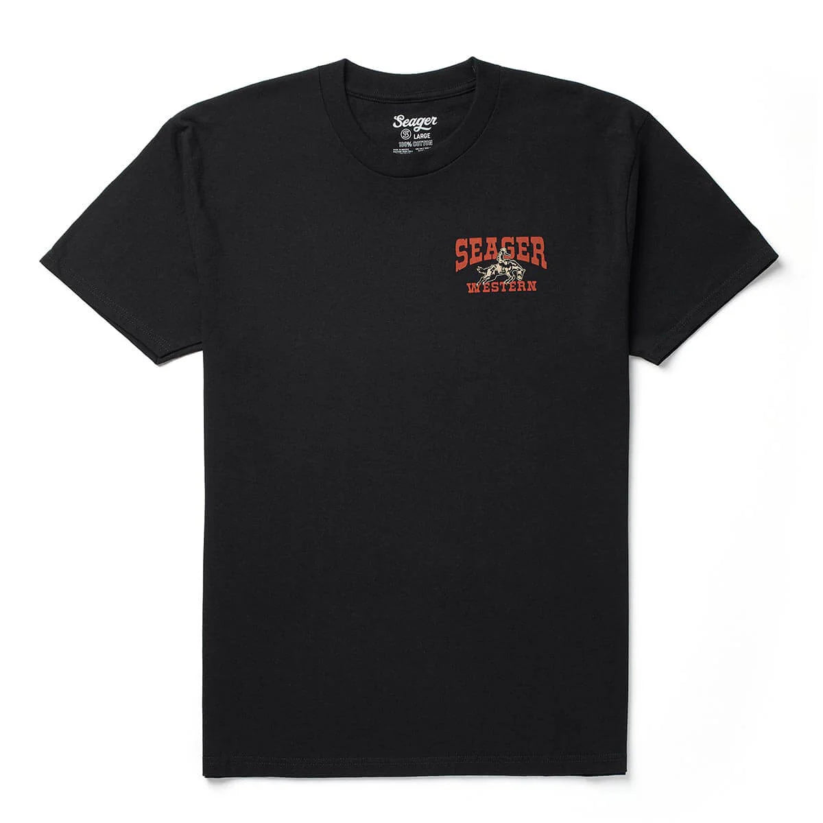 Seager Rodeo Black Tee S/s Shirt
