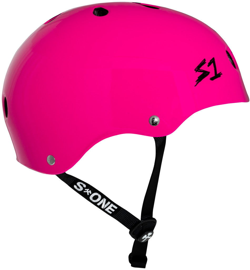 S1 Lifer Pink Gloss Checkers Helmet