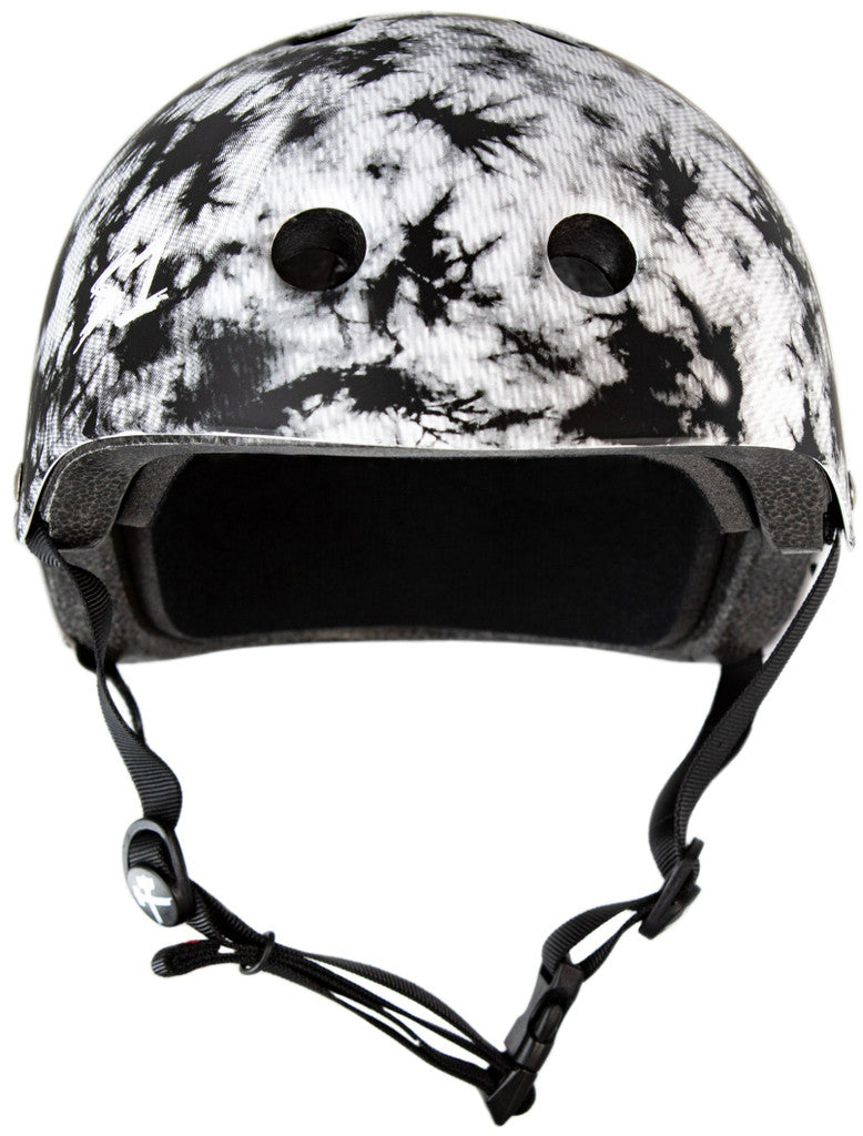S1 Lifer Black White Tie Dye Matte Helmet