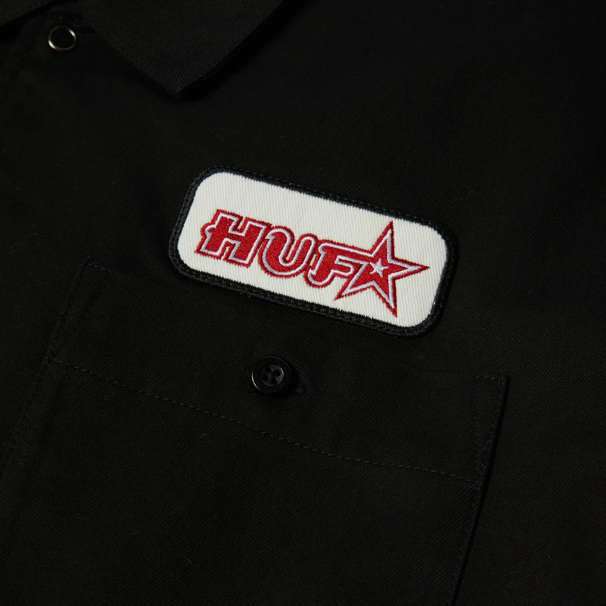 HUF Shadows Black L/s Work Shirt