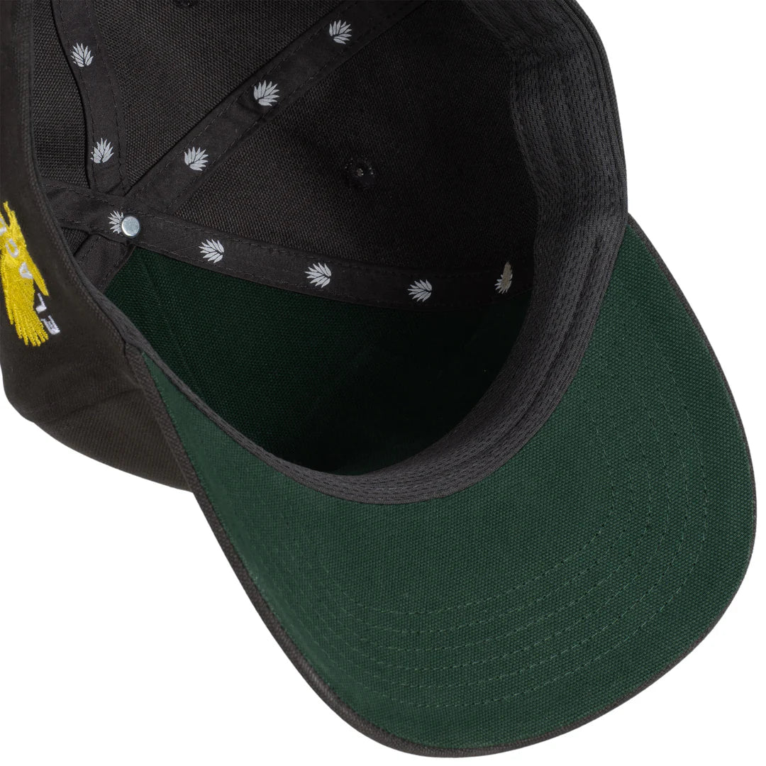 Sendero Eagle Black 5 Panel Structured Snapback Hat