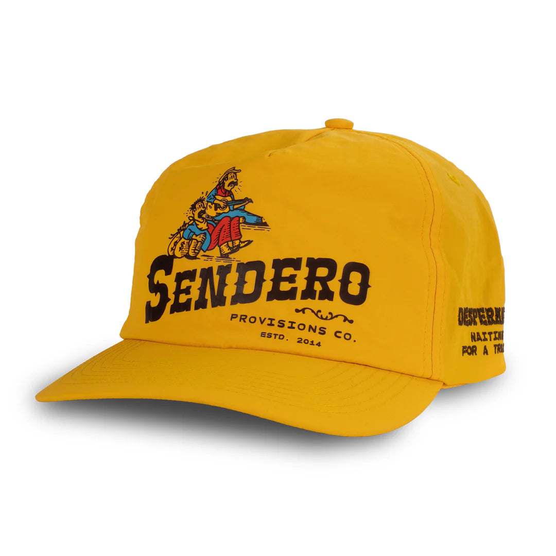 Sendero Train Waitin' Mustard 5 Panel Unstructured Snapback Hat