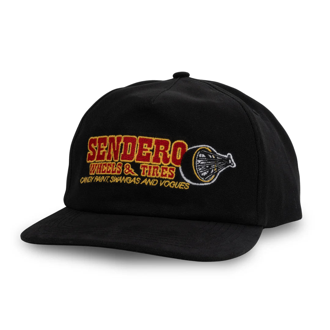 Sendero Sendero Swangas Black 5 Panel Unstructured Snapback Hat
