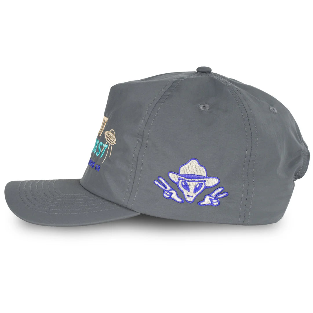 Sendero High Plains Black 5 Panel Unstructured Snapback Hat