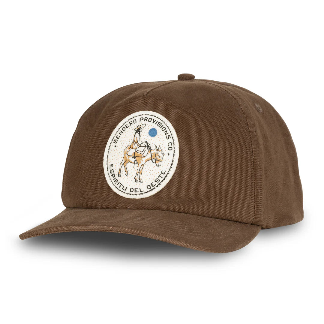 Sendero Burro Lady Brown 5 Panel Unstructured Snapback Hat