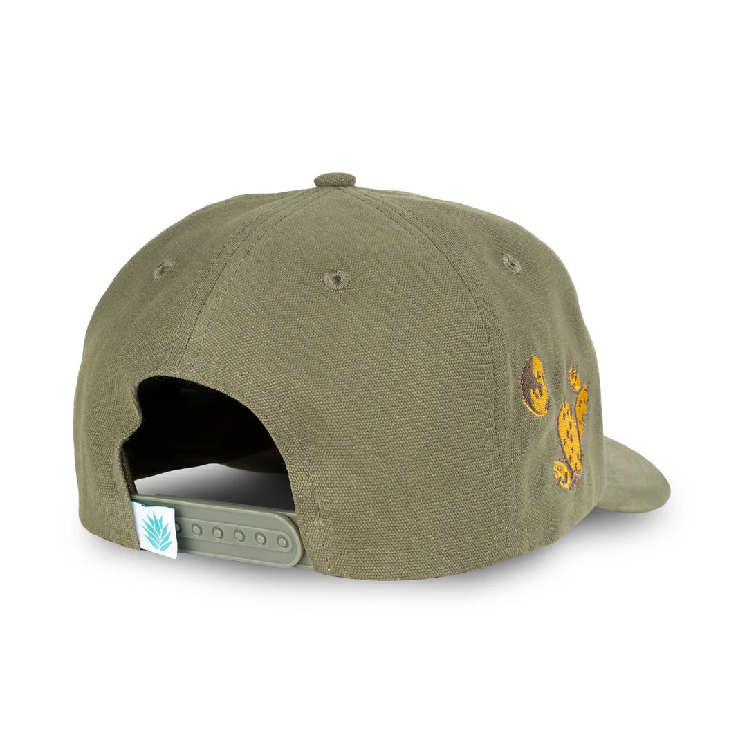 Sendero Solitario Olive 5 Panel Meshback Snapback Hat