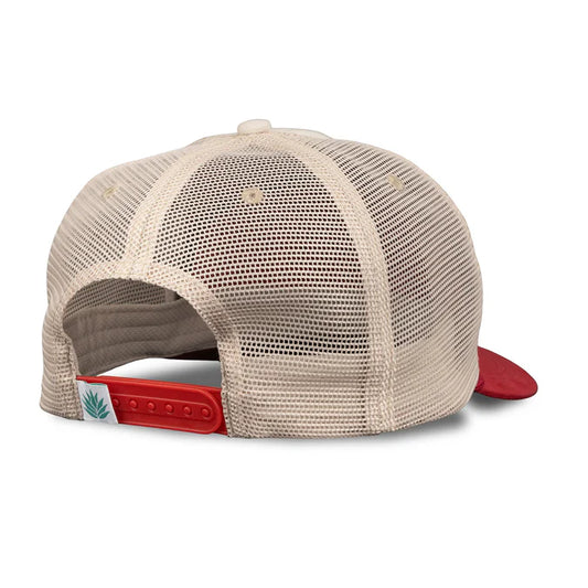 Sendero Giddy Up Cream Red Snapback Hat