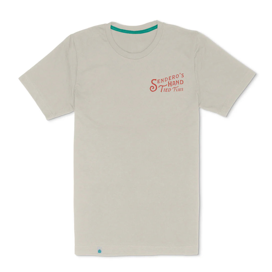 Sendero Hand Tied Flies Sand S/s Shirt