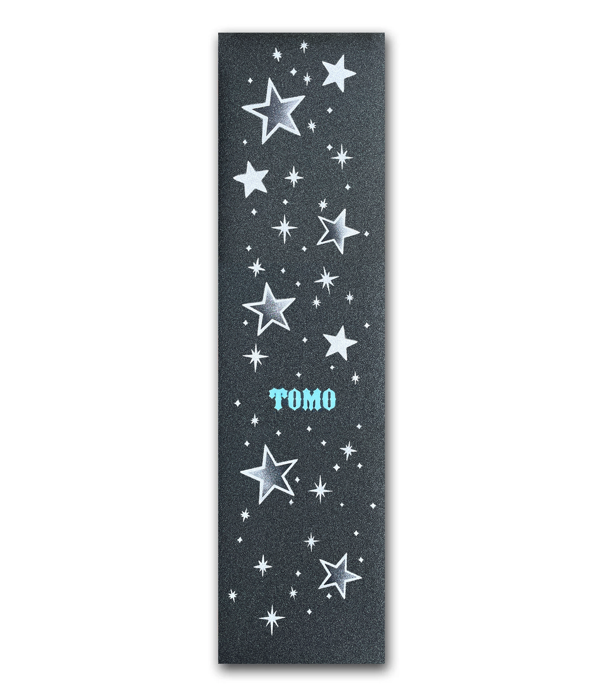 Tomo Stars - Metallic Silver Graphic Griptape