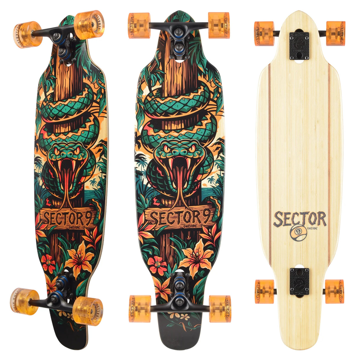 Sector Nine Striker Viper 36.5" x 9.5" Longboard Complete Skateboard