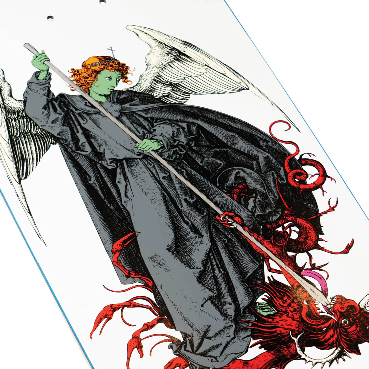 Welcome Nick Garcia Spear on Son of Boline White/Red 8.8" Skateboard Deck