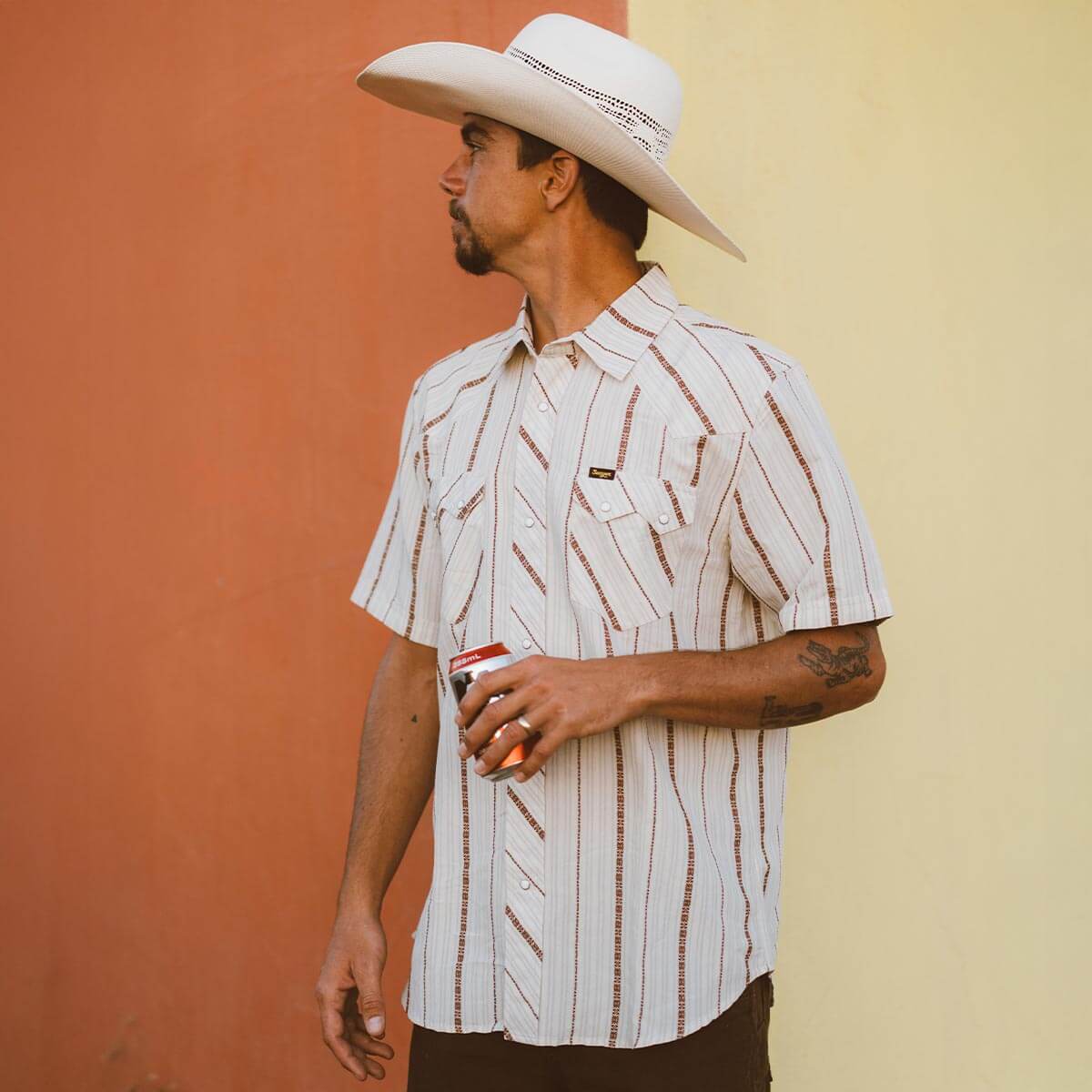 Seager Sawtoof Azteca Tile S/s Button Up Shirt