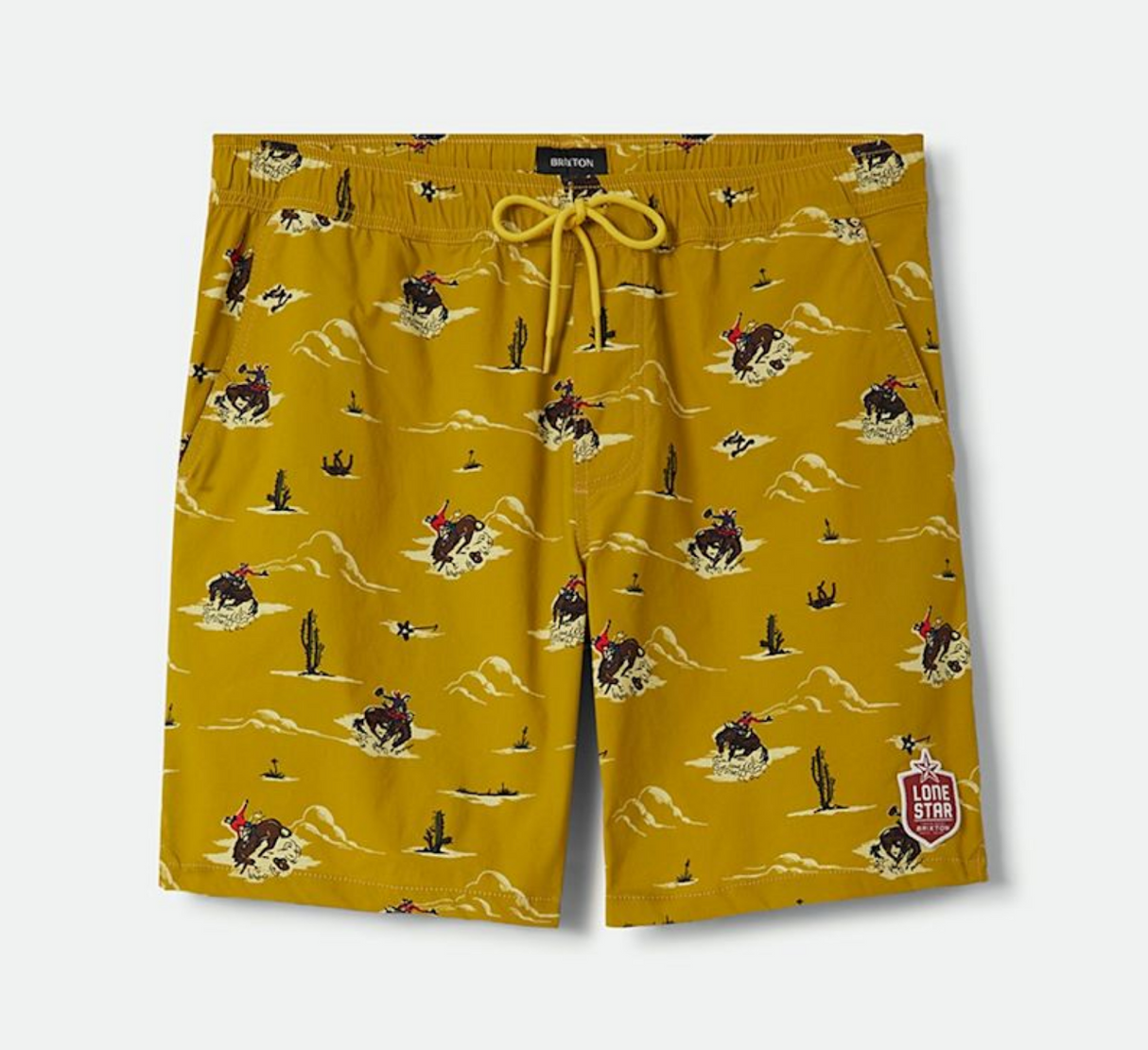 Brixton X Lone Star Everyday Stretch Texas Gold 7" Hybrid Shorts