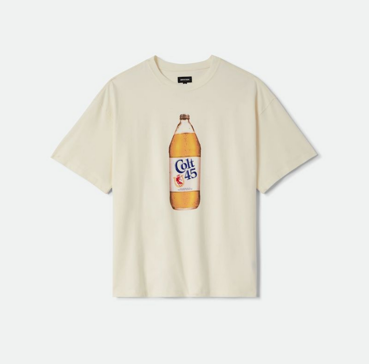 Brixton Colt 45 Forty Oz Natural S/s Oversized Tee Shirt