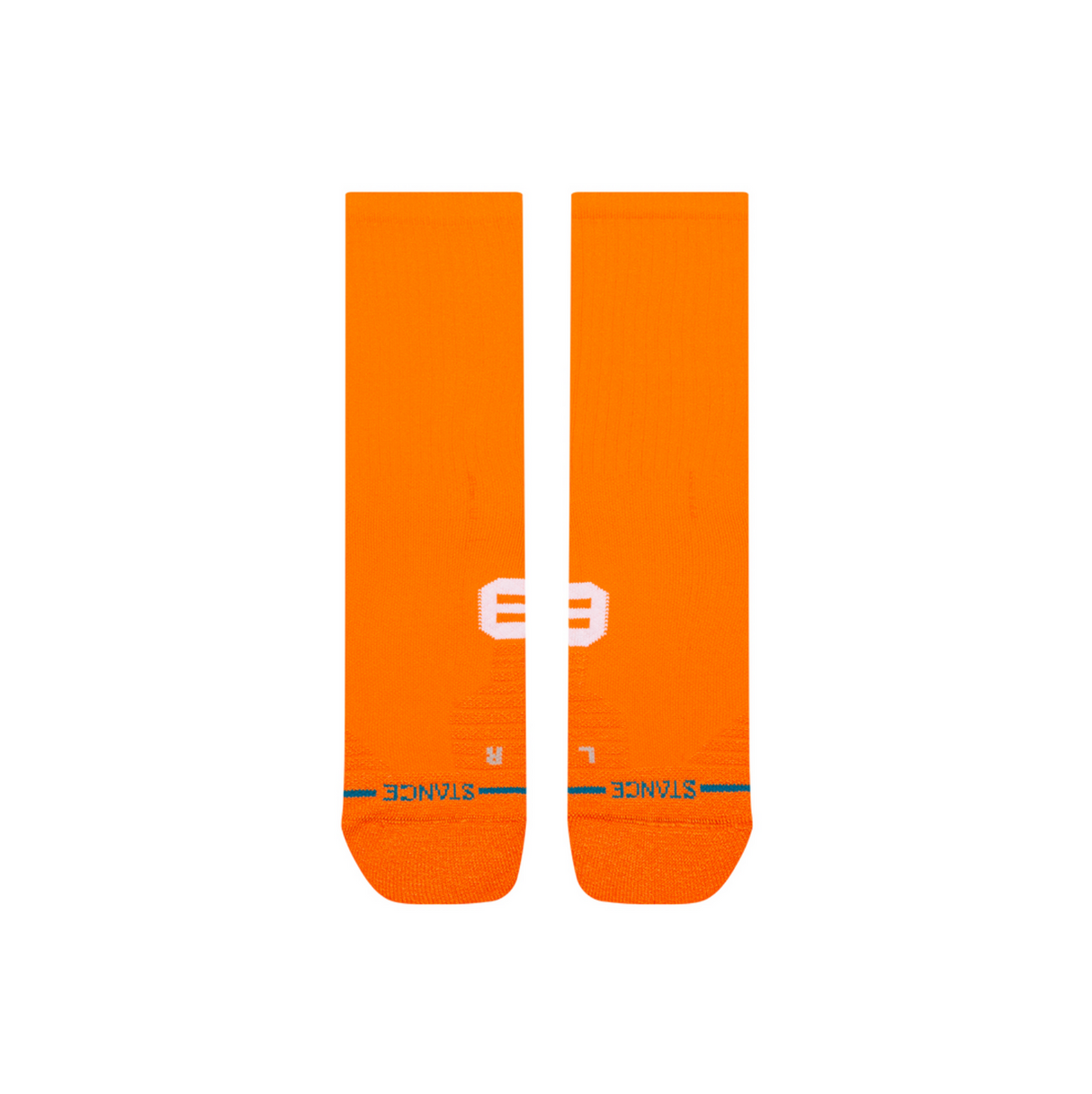 Stance Got Sol Mid Ribbed Crew Orange Socks