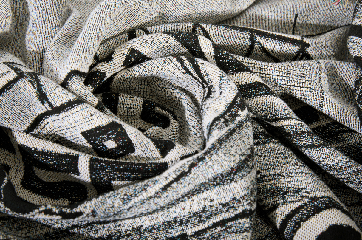Polar Happy Sad II Black/White Throw Blanket