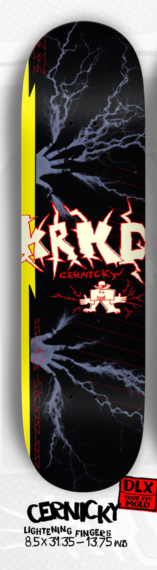 Krooked Cernicky Light Fingers 8.5" True Fit Skateboard Deck