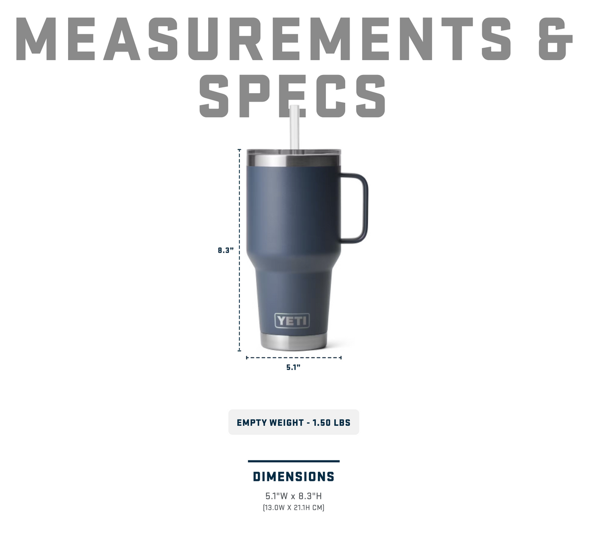 Yeti Rambler 35 oz Straw Mug Rescue Red