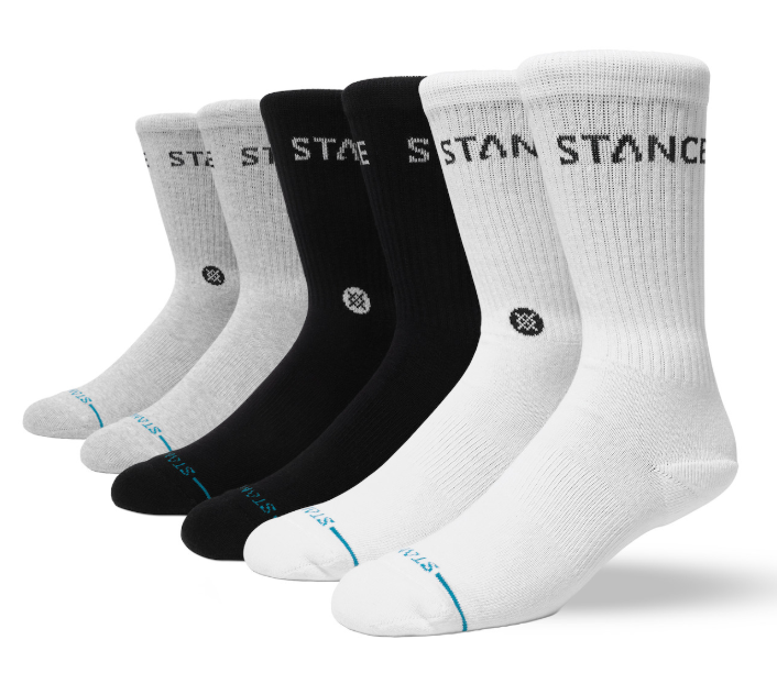 Stance Origin Multi 6 Pack Crew Socks