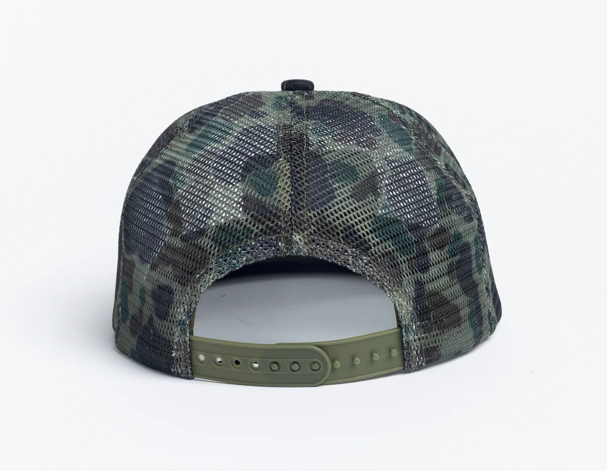 Autumn Camo Trucker Green Hat