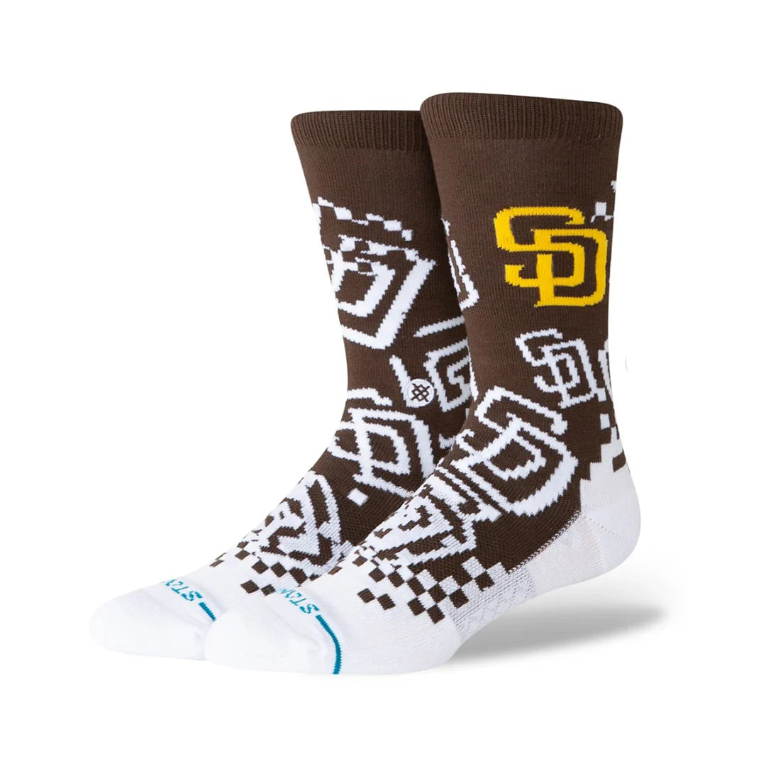 Stance Pixel San Diego Padres Brown Socks
