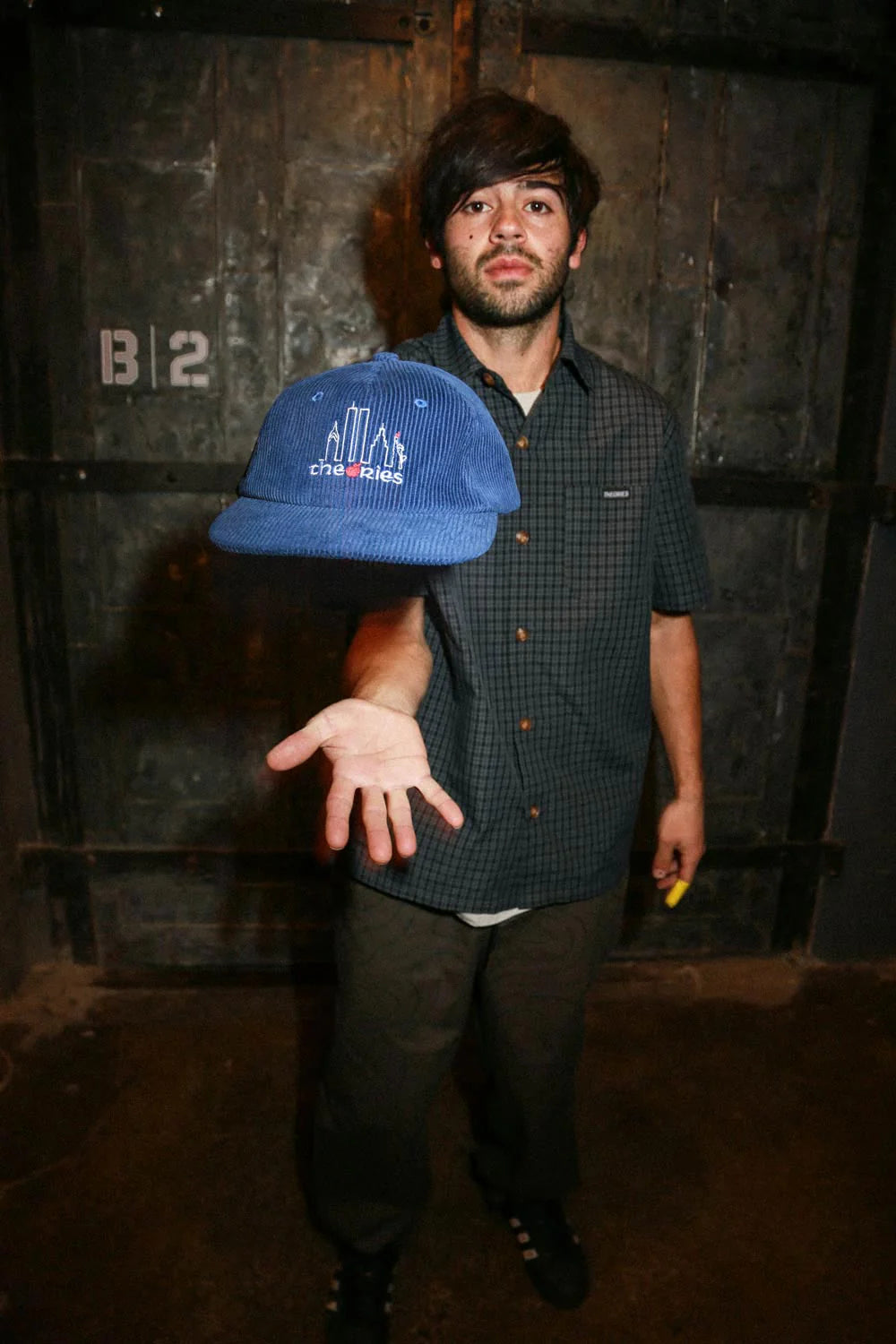 Theories Big Apple Blue Corduroy Strapback Hat