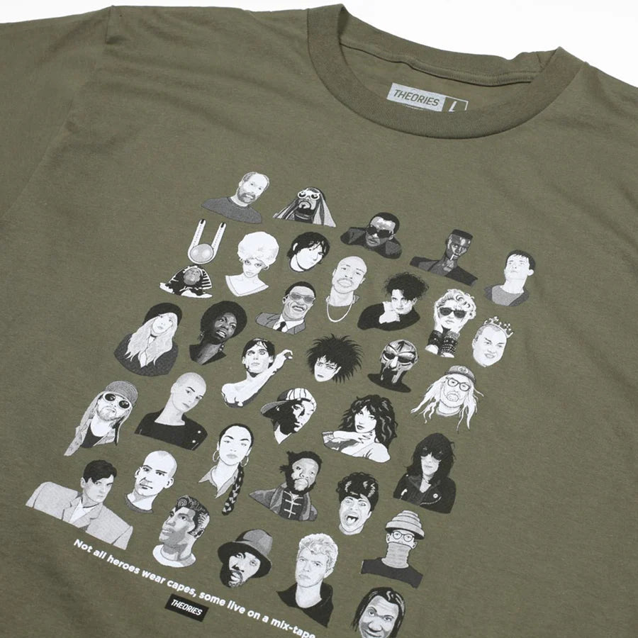 Theories Mixtape Olive S/s Shirt