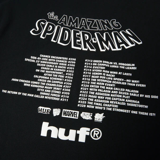 Huf X Marvel Spider-Man Three Hundred Black S/s Shirt