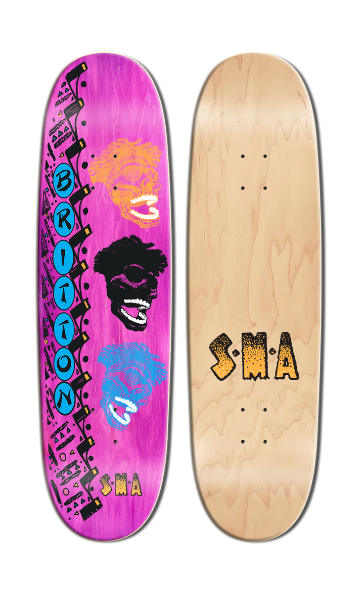 スケートボード SANTA MONICA AIRLINES Eric Tuma Britton Santa Monica Airlines Series 4 Tuma Britton Pink Stain 8.875&quot