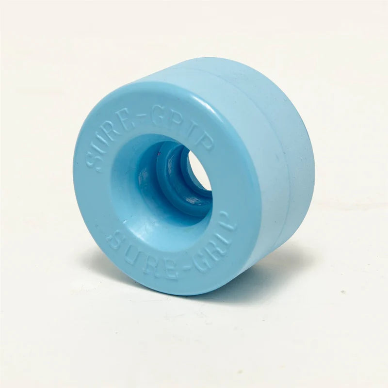 Sure-Grip Velvet 55mm (Set of 8) Sky Blue Roller Skate Wheels