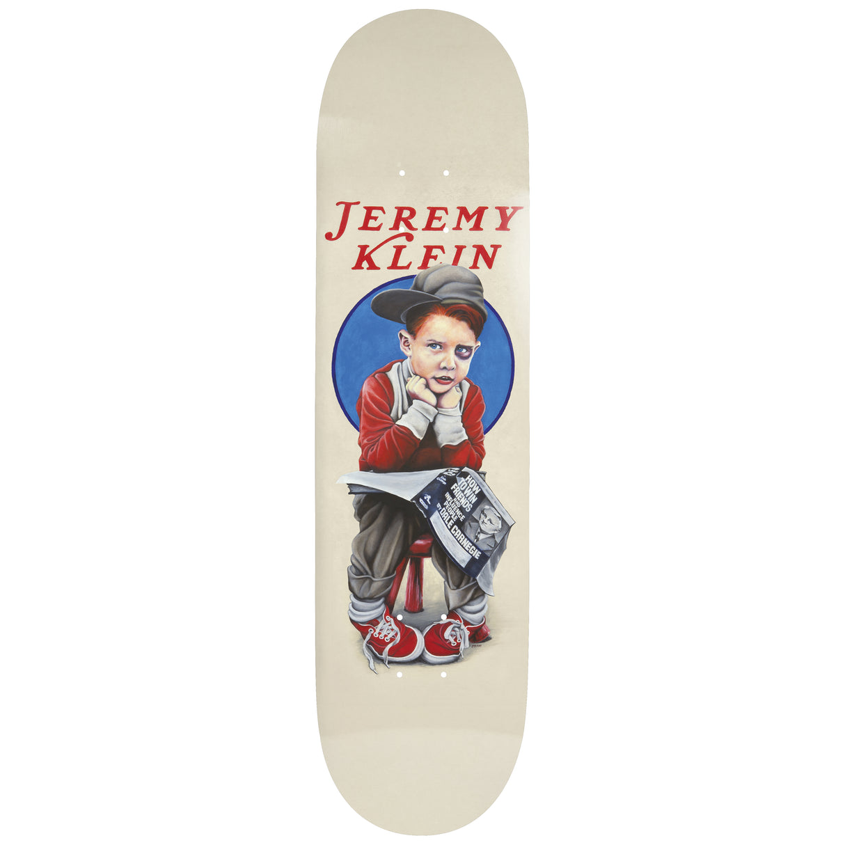 World Industries - Jeremy Klein Black Eye Kid EX7 Slick Natural 8.5" Skateboard Deck